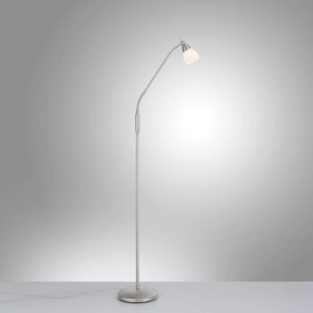 Paul Neuhaus Pino stojacia lampa, strieborná, 163 cm, stmievateľná, G9