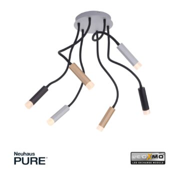 Paul Neuhaus Pure-Gemin stropné LED svetlo 6pl mix