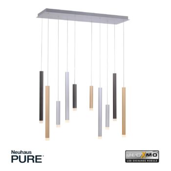 Paul Neuhaus Pure-Gemin závesné LED 10-pl. mix