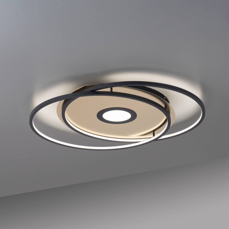 Paul Neuhaus Q-AMIRA stropné LED ovál, čierne Paul Neuhaus Q-AMIRA stropné LED ovál, čierne