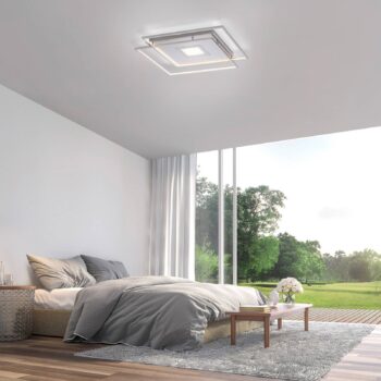 Paul Neuhaus Q-AMIRA stropné LED, striebro