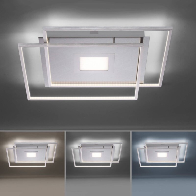 Paul Neuhaus Q-AMIRA stropné LED, striebro Paul Neuhaus Q-AMIRA stropné LED, striebro