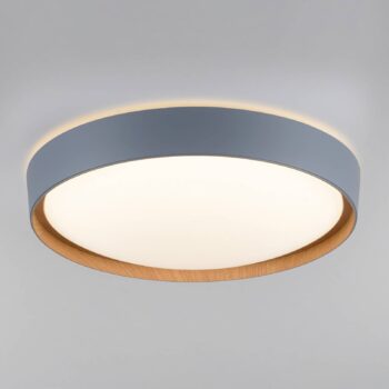 Paul Neuhaus Q-EMILIA stropné LED, sivá/drevo