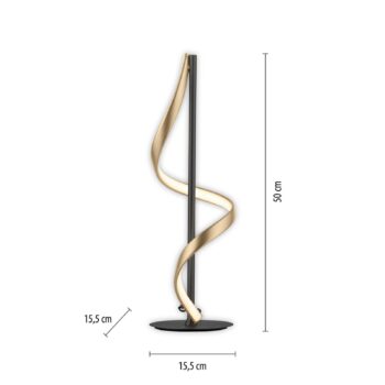Paul Neuhaus Q-Swing lampa, antracitová/mosadz