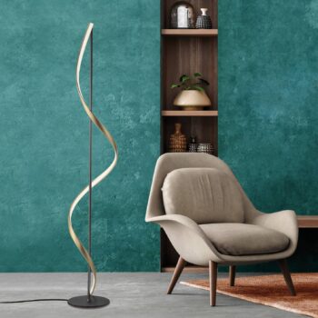 Paul Neuhaus Q-Swing lampa antracitová/mosadz