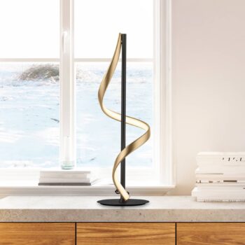 Paul Neuhaus Q-Swing lampa, antracitová/mosadz