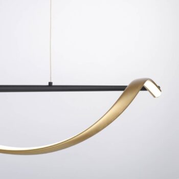 Paul Neuhaus Q-Swing svietidlo, antracitová/mosadz