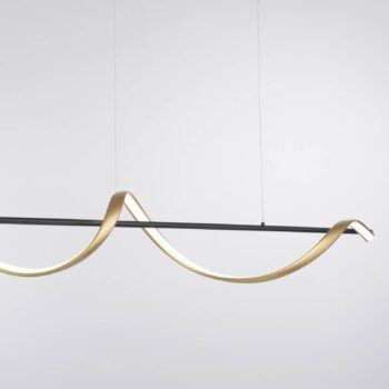 Paul Neuhaus Q-Swing svietidlo, antracitová/mosadz