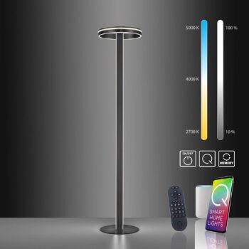 Paul Neuhaus Q-VITO stojaca LED lampa, antracitová