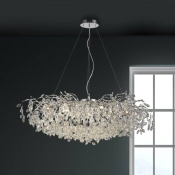 Paul Neuhaus Ricicle luster, chróm, dĺžka 120 cm