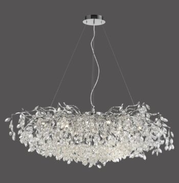 Paul Neuhaus Ricicle luster, chróm, dĺžka 120 cm