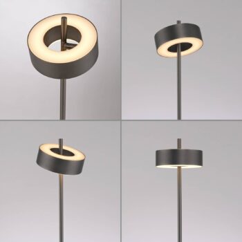 Paul Neuhaus Smart LED stojacia lampa Q-Rotate tmavohnedá 140 cm