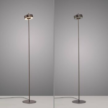 Paul Neuhaus Smart LED stojacia lampa Q-Rotate tmavohnedá 140 cm