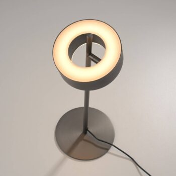 Paul Neuhaus Smart LED stolová lampa Q-Rotate tmavohnedá 40 cm