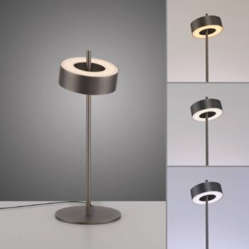 Paul Neuhaus Smart LED stolová lampa Q-Rotate tmavohnedá 40 cm