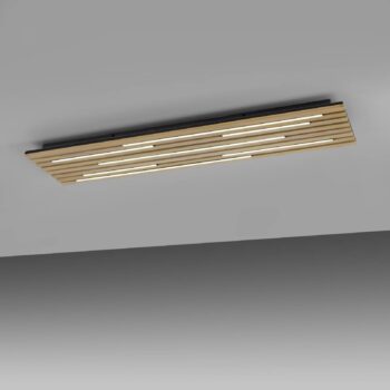 Paul Neuhaus Smart LED stropné svietidlo Q-Acoustic wood 115 x 31cm