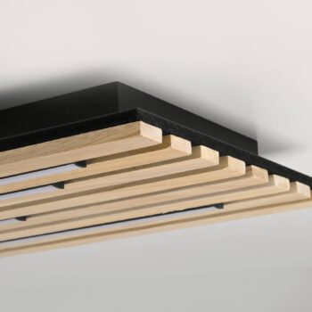 Paul Neuhaus Smart LED stropné svietidlo Q-Acoustic wood 115 x 31cm