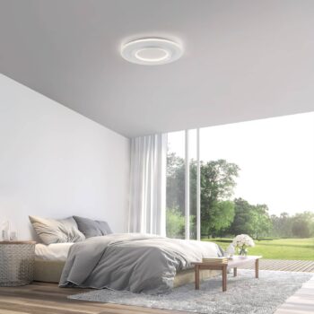 Paul Neuhaus Smart LED stropné svietidlo Q-Kalina, biele, Ø 50 cm