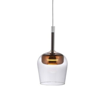 Paul Neuhaus Smart LED závesná lampa Q-Kon medenej farby Ø 21 cm