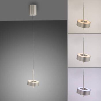 Paul Neuhaus Smart LED závesná lampa Q-Rotate hliník Ø 14 cm