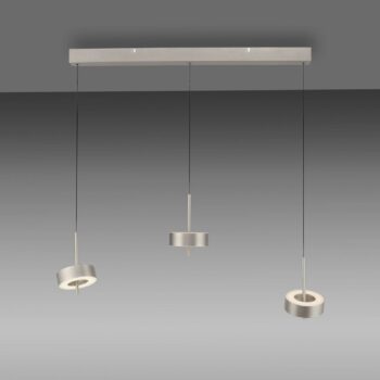 Paul Neuhaus Smart LED závesná lampa Q-Rotate, hliníková 3-lampa.
