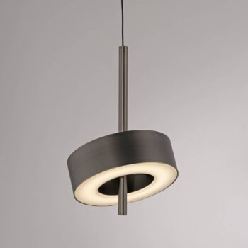 Paul Neuhaus Smart LED závesná lampa Q-Rotate tmavohnedá Ø14cm