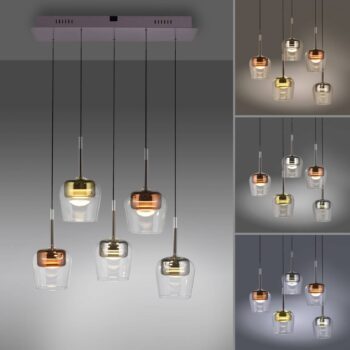 Paul Neuhaus Smart LED závesné svietidlo Q-Kon multicolour 5-light