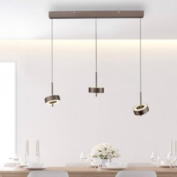 Paul Neuhaus Smart LED závesné svietidlo Q-Rotate tmavohnedé 3-svetelné