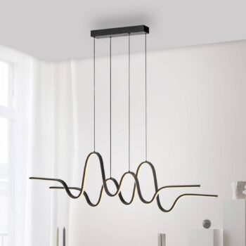 Paul Neuhaus Výšková LED závesná lampa, čierna, dĺžka 125 cm