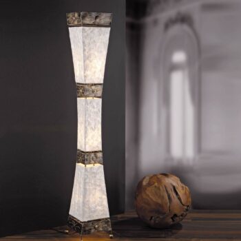 Paul Neuhaus stojacia lampa Abuja, perleťová, 150 cm, 3 svetlá, E27