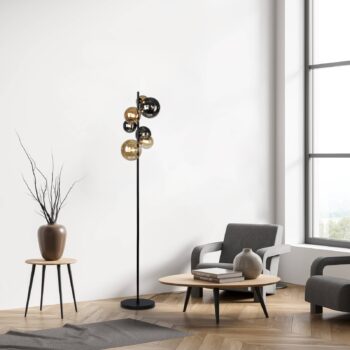 Paul Neuhaus stojacia lampa Popsicle, sklo, výška 155 cm, G9