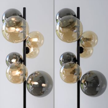 Paul Neuhaus stojacia lampa Popsicle, sklo, výška 155 cm, G9