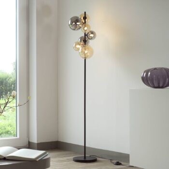Paul Neuhaus stojacia lampa Popsicle, sklo, výška 155 cm, G9