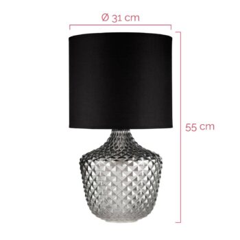 Pauleen Brilliant Jewel stolná lampa sklenený pod.