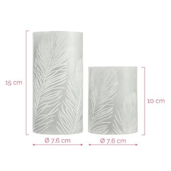 Pauleen Cosy Feather Candle LED sviečka sada 2 ks