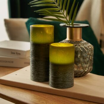 Pauleen Cosy Shine Candle vosková sviečka, 2 ks, zelená
