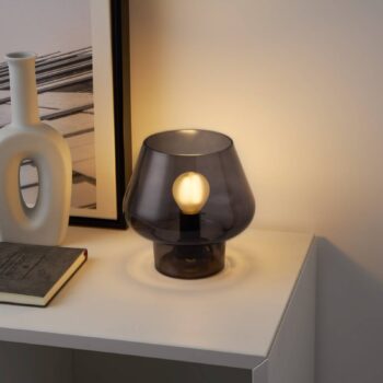 Pauleen Crystal Gleam stolová lampa dymové sklo