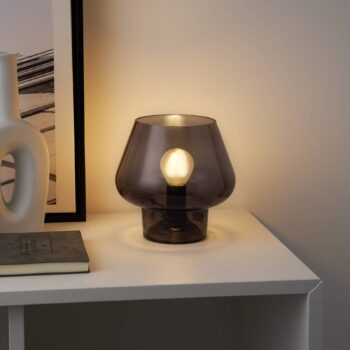 Pauleen Crystal Gleam stolová lampa dymové sklo