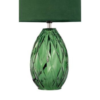 Pauleen Crystal Velvet stol. lampa podstavec sklo