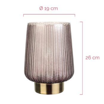 Pauleen Fancy Glamour E27-LED batéria taupe/mess.