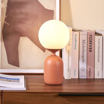 Pauleen Glowing Charm stolová lampa, keramická podstava hrdzavá