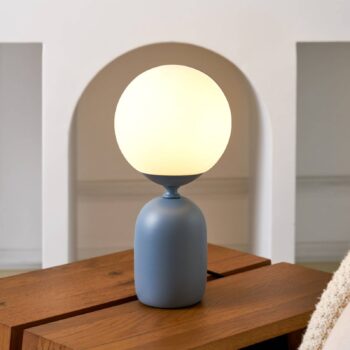 Pauleen Glowing Charm stolová lampa, keramická základňa modrá