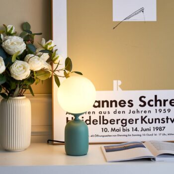 Pauleen Glowing Charm stolová lampa, keramická základňa zelená