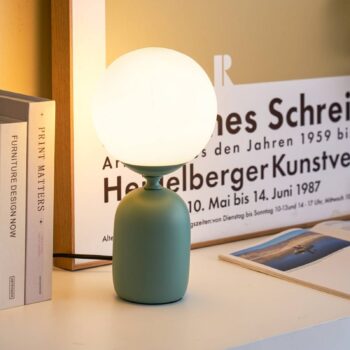 Pauleen Glowing Charm stolová lampa, keramická základňa zelená