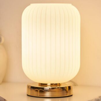 Pauleen Noble Purity stolná lampa s bielym sklom