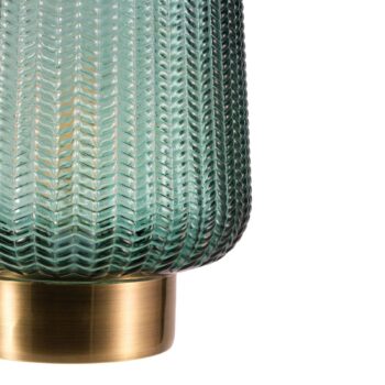 Pauleen Pretty Glamour E27-LED tyrkysová/mosadz