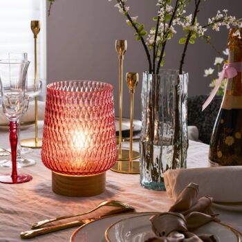 Pauleen Rose Glamour E27 LED batéria drevo