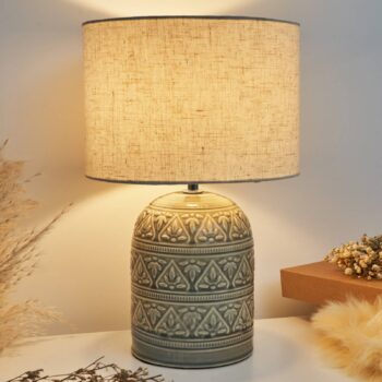 Pauleen Tender Pearl stolná lampa tienidlo textil