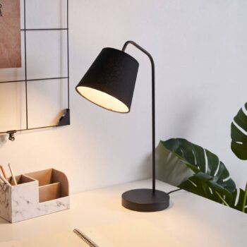 Pauleen True Elegance stolná lampa celá v čiernej