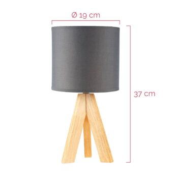 Pauleen Woody Love stolová lampa s dreveným rámom